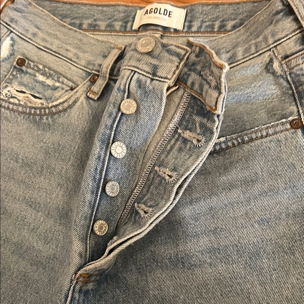 Distressed women’s Jeans - Straight Fit - Picture 4 of 4
